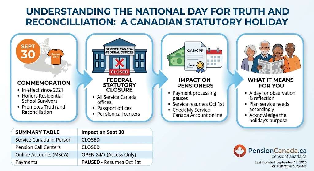 National Day for Truth and Reconciliation Holiday Schedule & Service Canada Closures